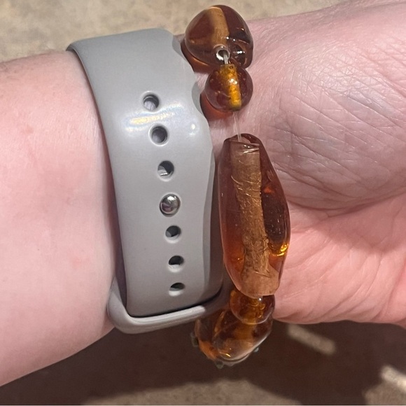 Faux, Costume, Estate Jewelry, Brown Beaded Bracelet - Picture 4 of 8
